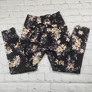 FLX Floral High‎ Waisted Leggings Women's S XS Workout Yoga Gym Active